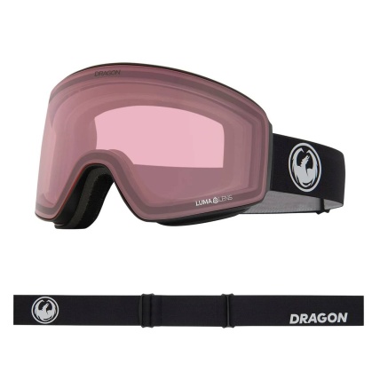 Dragon PXV Nouveau Black LL Red Ion Snow Goggles